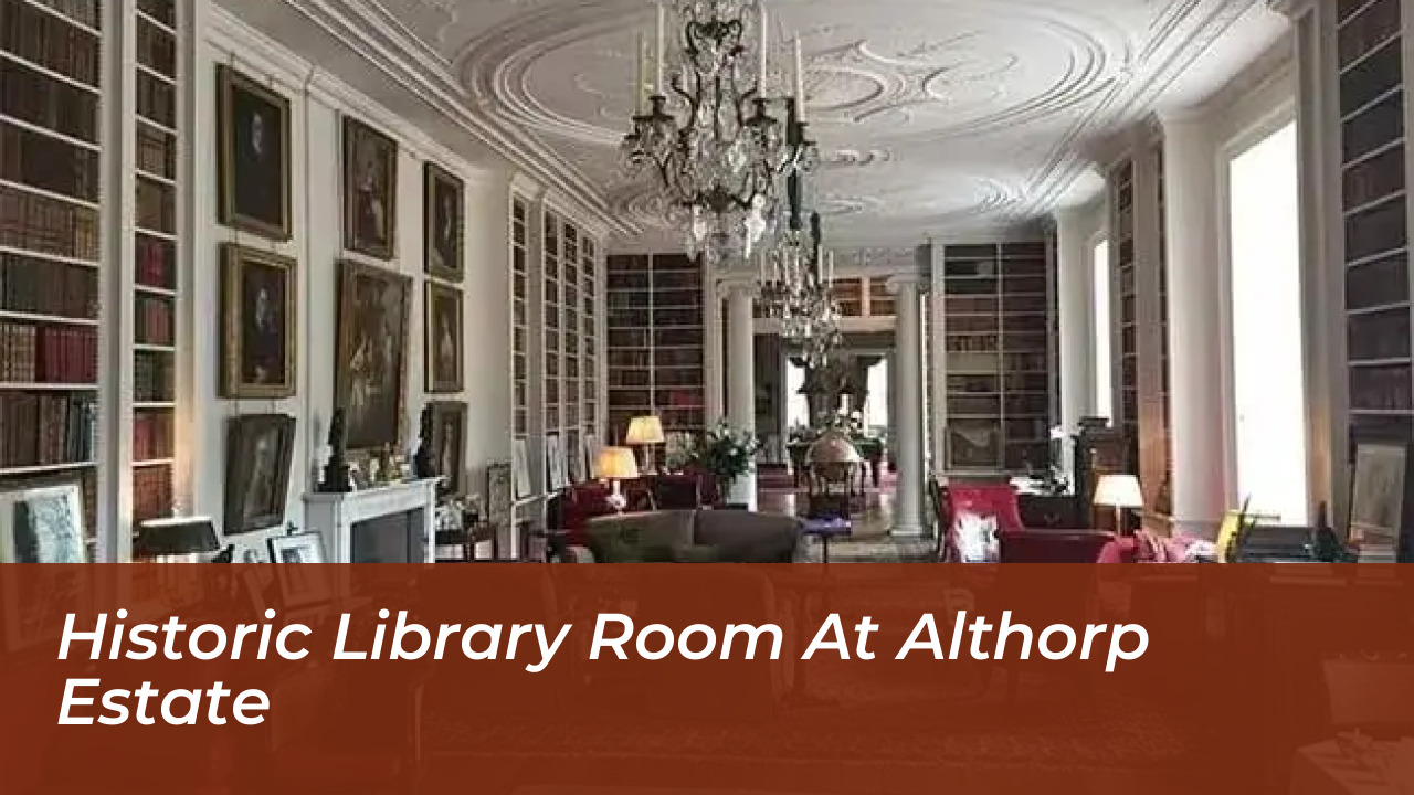 Charles Spencer Swan Song Memoir: Key Royal Family Insights 4 Historic Library Room at Althorp Estate