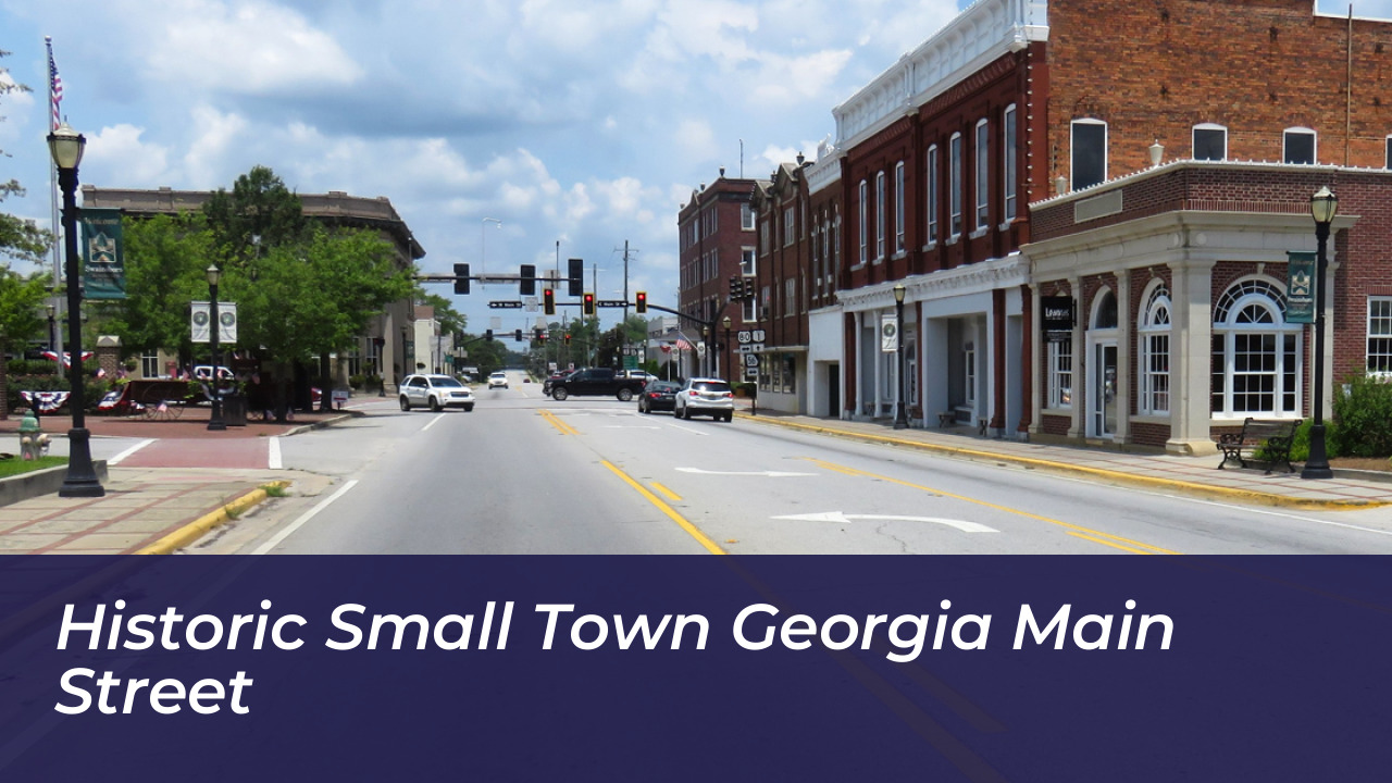 Historic Small Town Georgia Main Street