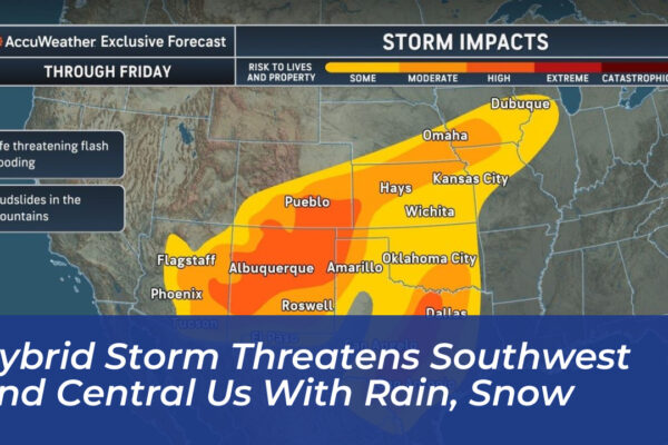 hybrid storm threatens southwest and central us with rain snow Riu8