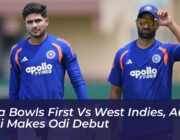 india bowls first vs west indies auqib nabi makes odi debut Iehd
