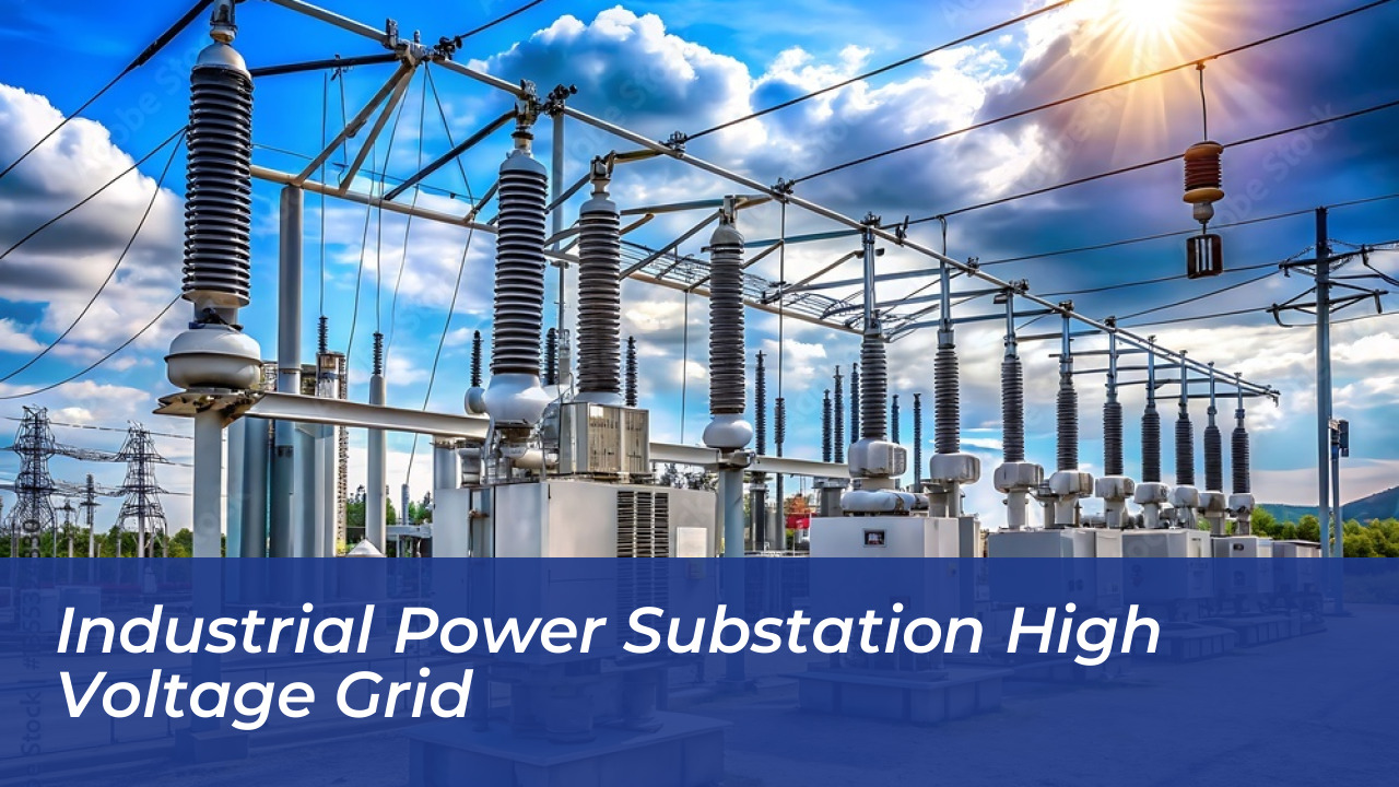 Industrial Power Substation High Voltage Grid