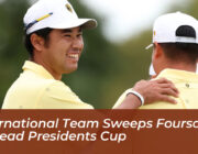 international team sweeps foursomes to lead presidents cup su1V