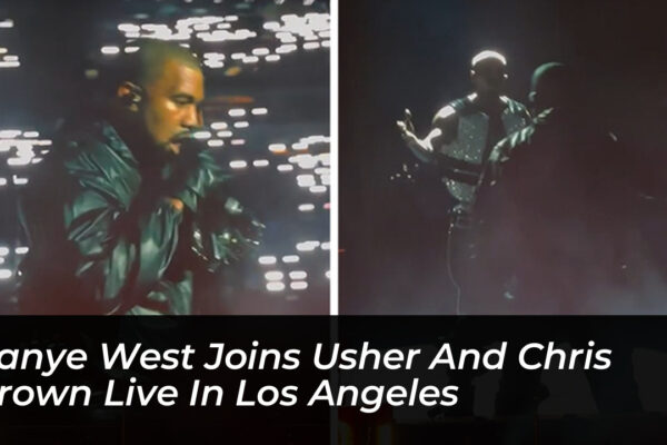 kanye west joins usher and chris brown live in los angeles Sgbr