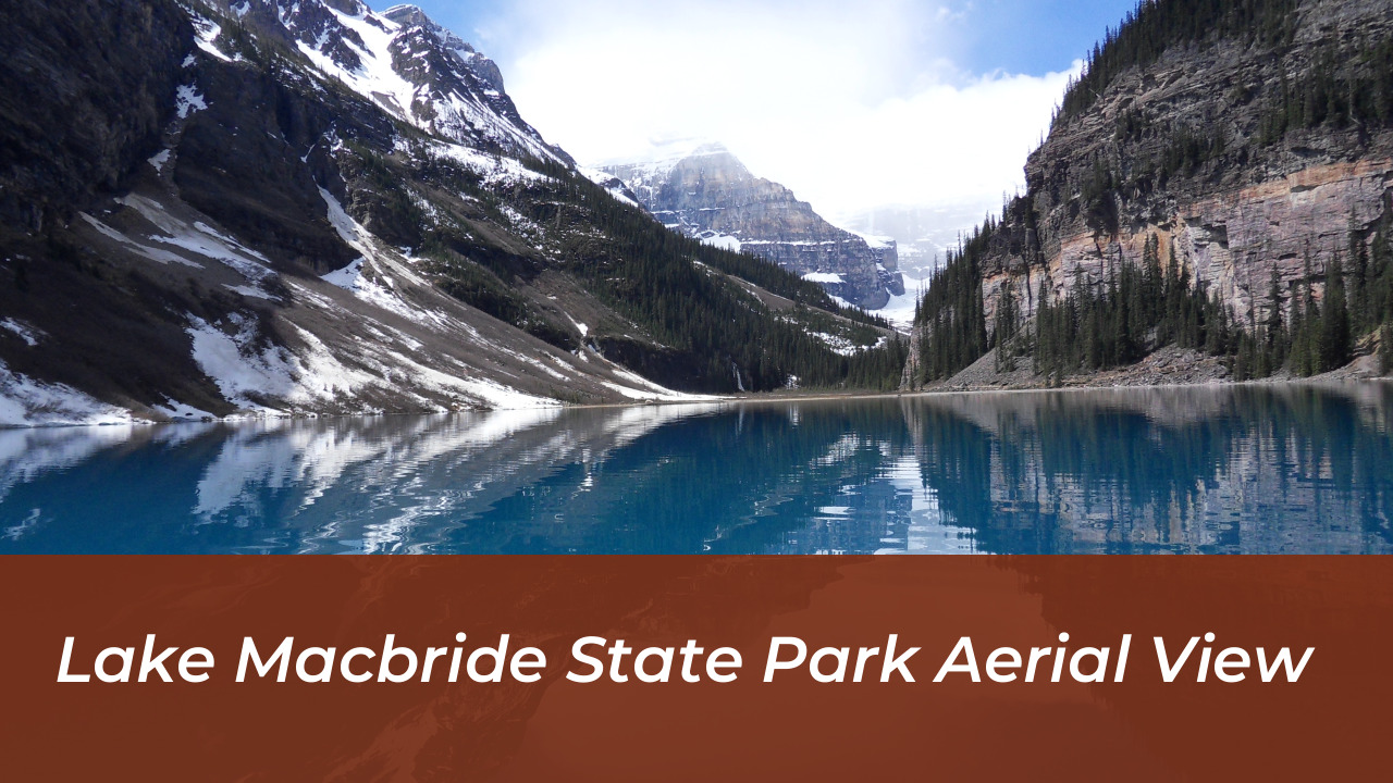 Lake Macbride State Park aerial view