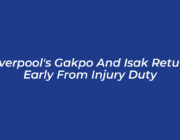 liverpools gakpo and isak return early from injury duty 6IsH