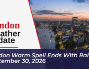 london warm spell ends with rain on september 30 2026 M7ce
