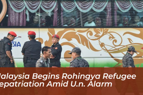 malaysia begins rohingya refugee repatriation amid u n alarm i5gn