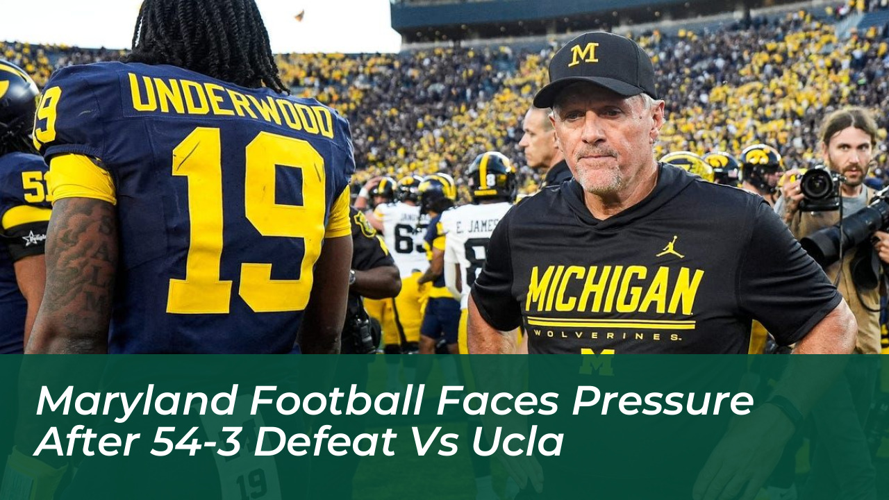maryland football faces pressure after 54 3 defeat vs ucla PgPZ