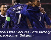 michael olise secures late victory for france against belgium togP