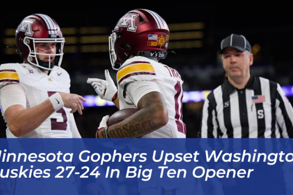 minnesota gophers upset washington huskies 27 24 in big ten opener aPcC