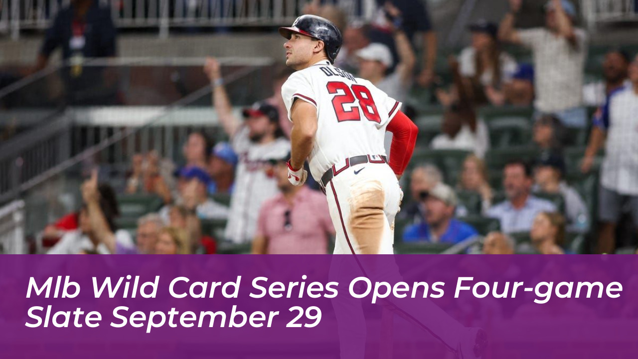 mlb wild card series opens four game slate september 29 kasn