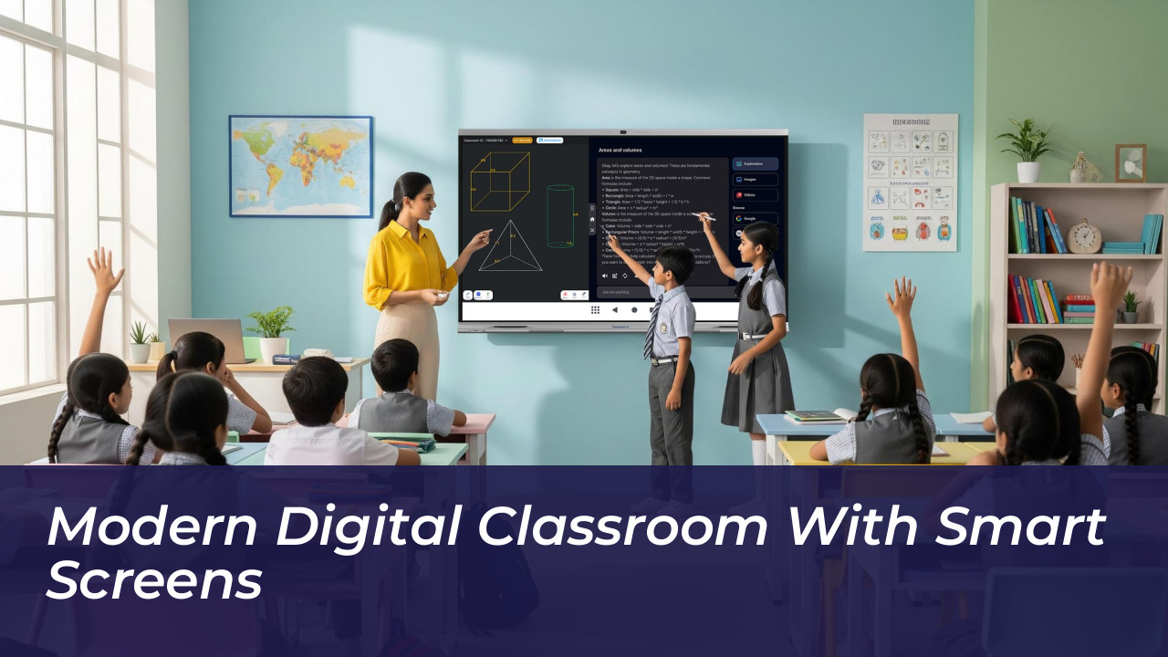 GOP States Reject White House AI Classroom Initiative 4 Modern Digital Classroom With Smart Screens
