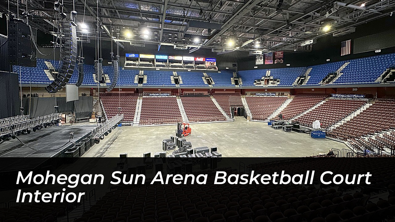 Mohegan Sun Arena basketball court interior