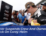 nascar suspends crew and owner for attack on corey heim Dvin