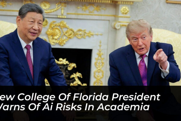 new college of florida president warns of ai risks in academia 78ml