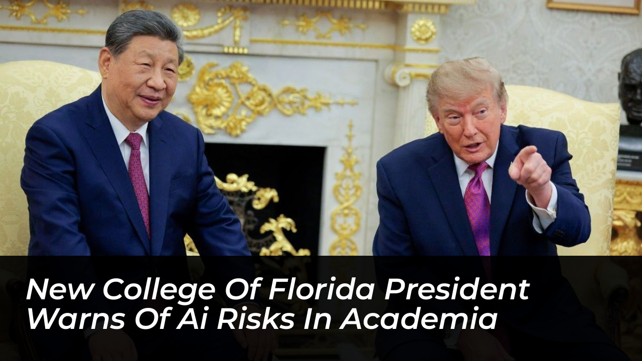 new college of florida president warns of ai risks in academia 78ml