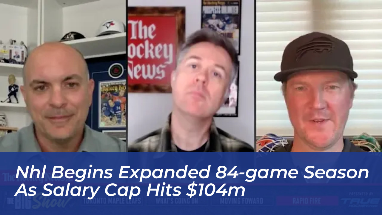 nhl begins expanded 84 game season as salary cap hits 104m OyZg