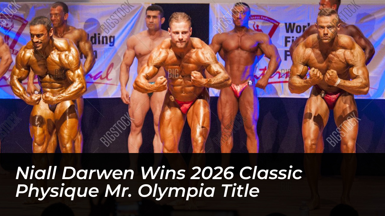 niall darwen wins 2026 classic physique mr olympia title DuMn