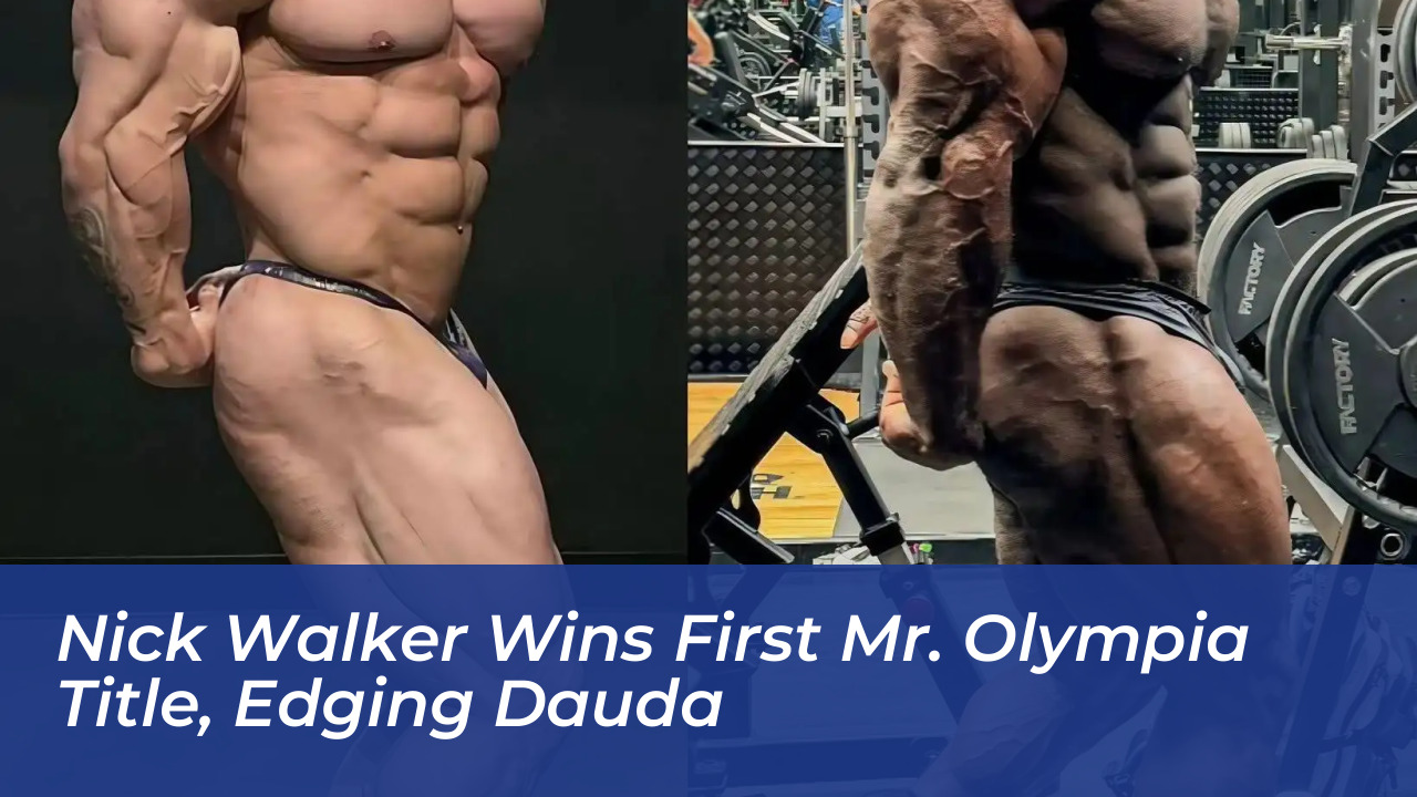 nick walker wins first mr olympia title edging dauda y0sW