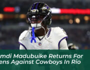nnamdi madubuike returns for ravens against cowboys in rio FUnJ