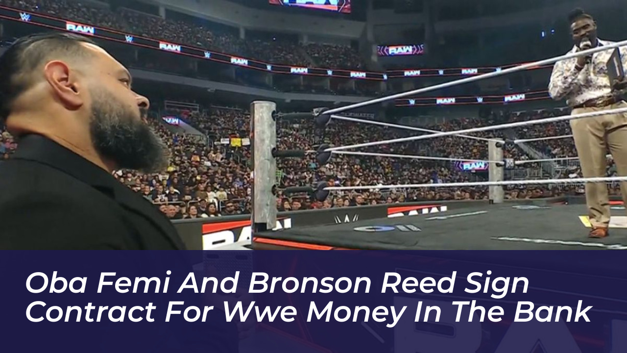 oba femi and bronson reed sign contract for wwe money in the bank v4jY