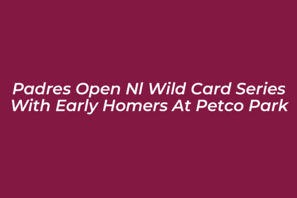 padres open nl wild card series with early homers at petco park xFfa