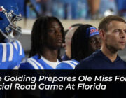 pete golding prepares ole miss for crucial road game at florida m7lu