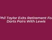 phil taylor exits retirement for darts pairs with lewis 19BF