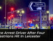 police arrest driver after four pedestrians hit in leicester MHXF
