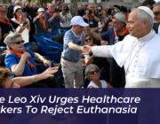 pope leo xiv urges healthcare workers to reject euthanasia QSWo