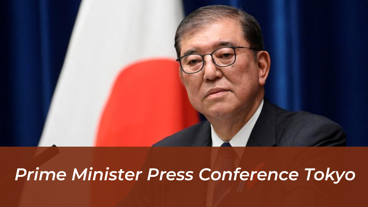 Japan LDP Faces Renewed Slush Fund Scandal Before Diet Session 3 Prime Minister Press Conference Tokyo