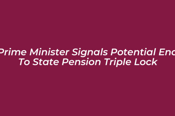 prime minister signals potential end to state pension triple lock QaQW