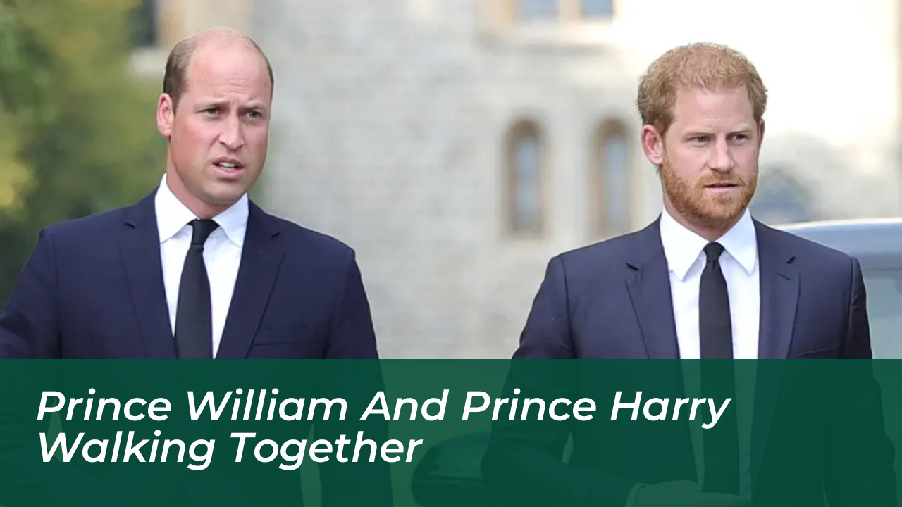 Prince William and Prince Harry walking together