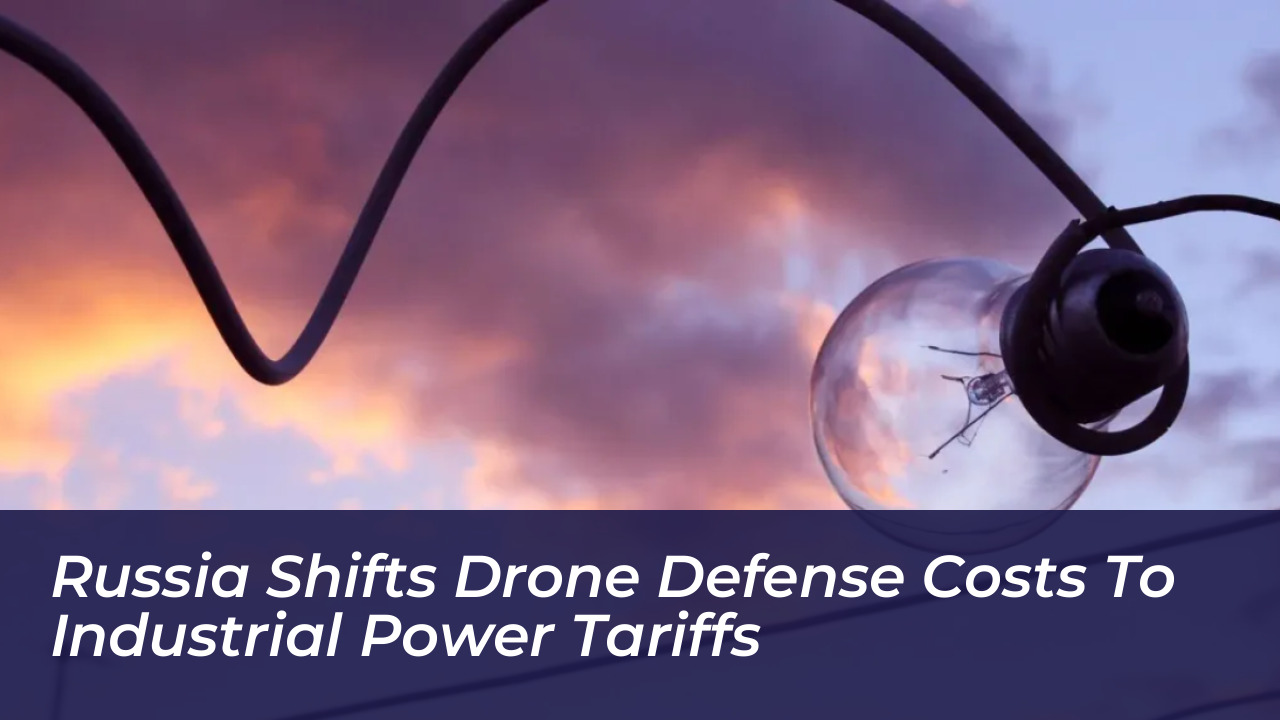 russia shifts drone defense costs to industrial power tariffs dCA0
