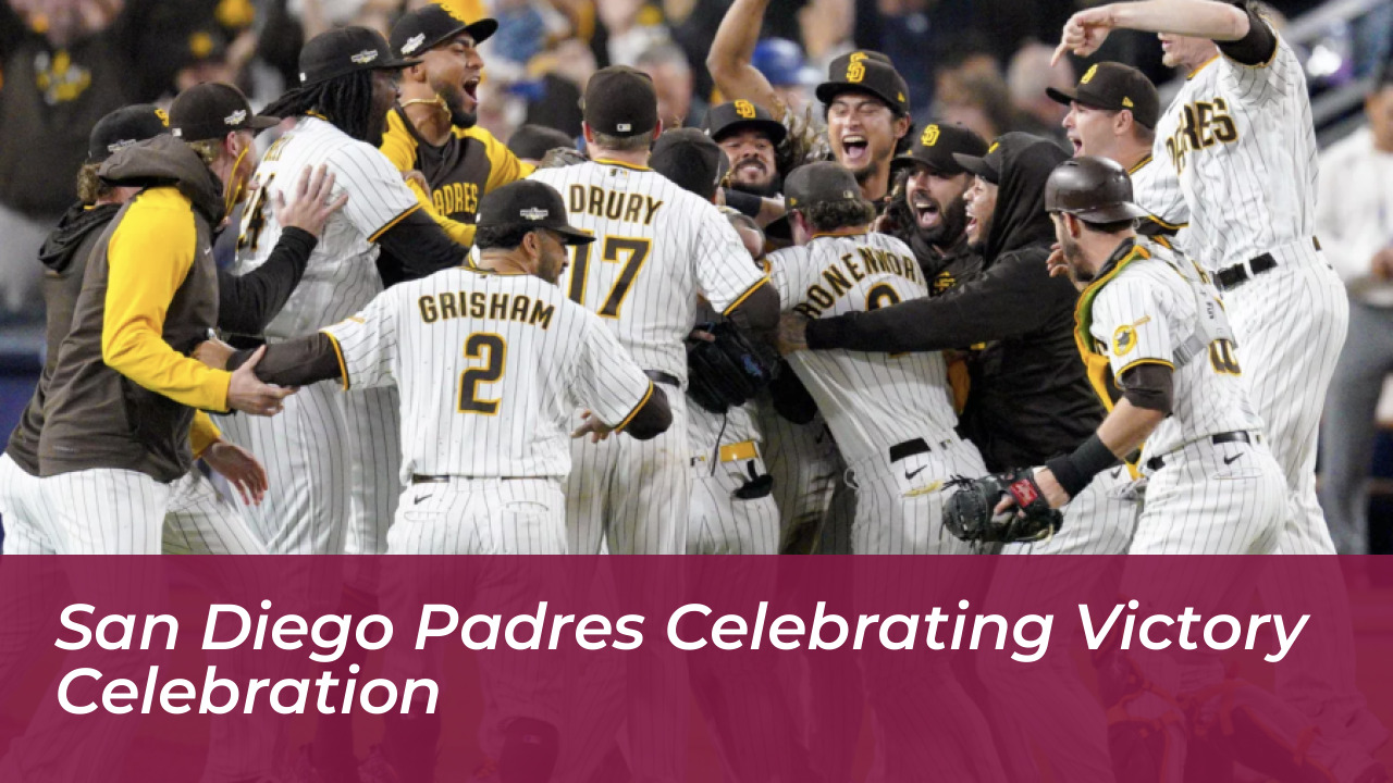 Padres Secure Historic Third Straight Postseason Berth 4 San Diego Padres Celebrating Victory Celebration