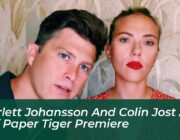 scarlett johansson and colin jost at nyff paper tiger premiere 6STG
