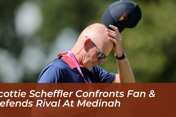 scottie scheffler confronts fan defends rival at medinah AUKp