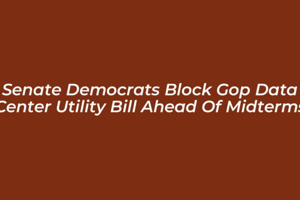 senate democrats block gop data center utility bill ahead of midterms z6qV