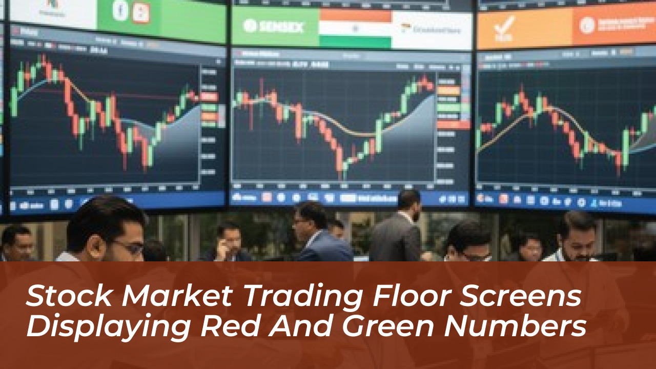 US Stocks End Flat as Treasury Yields Hit Multi-Decade Highs 4 Stock market trading floor screens displaying red and green numbers