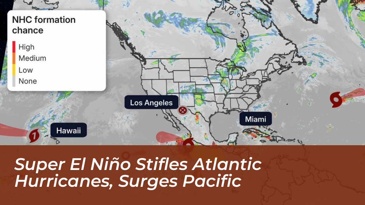 super el nino stifles atlantic hurricanes surges pacific 5s0U