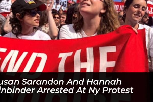 susan sarandon and hannah einbinder arrested at ny protest tQBQ