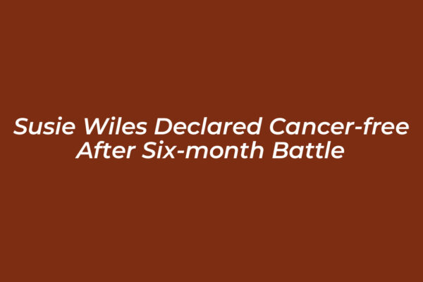 susie wiles declared cancer free after six month battle uJo8