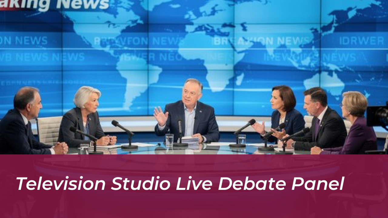 The Wargame Drama Exposes Severe UK Defense Vulnerabilities 3 Television Studio Live Debate Panel