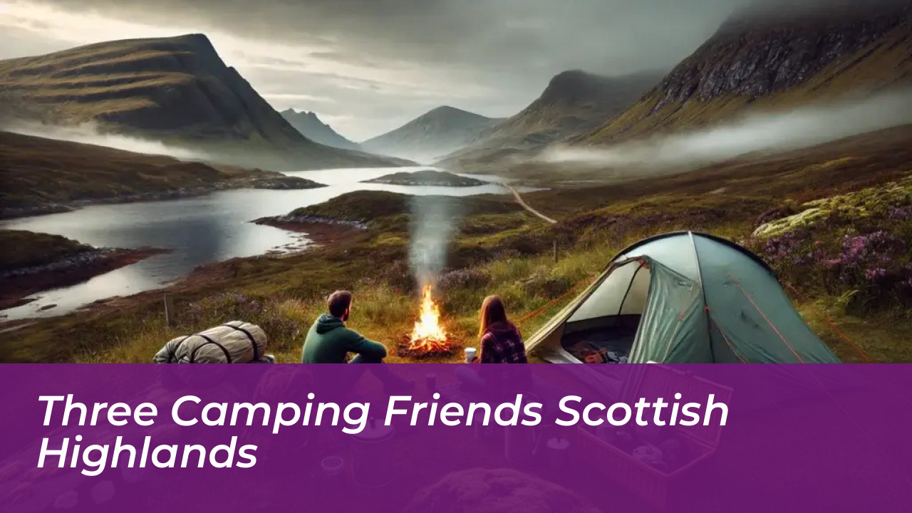 Cast Shares Challenges Filming Wild in Scottish Highlands 3 Three Camping Friends Scottish Highlands