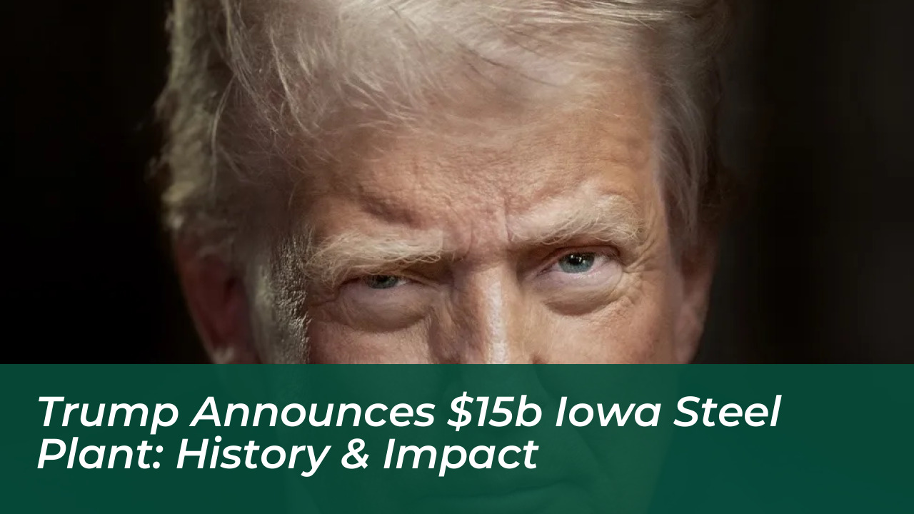 trump announces 15b iowa steel plant history impact bLXK