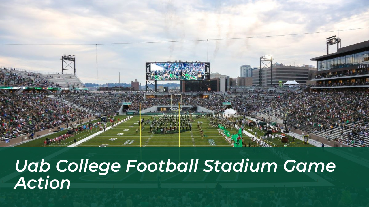 UAB Defeats Navy 24-20 on McReynolds Late Touchdown Run 4 UAB College Football Stadium Game Action