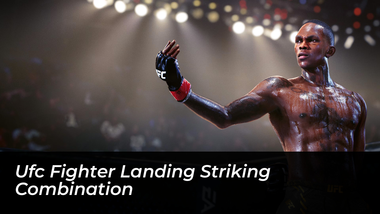 UFC Fighter Landing Striking Combination