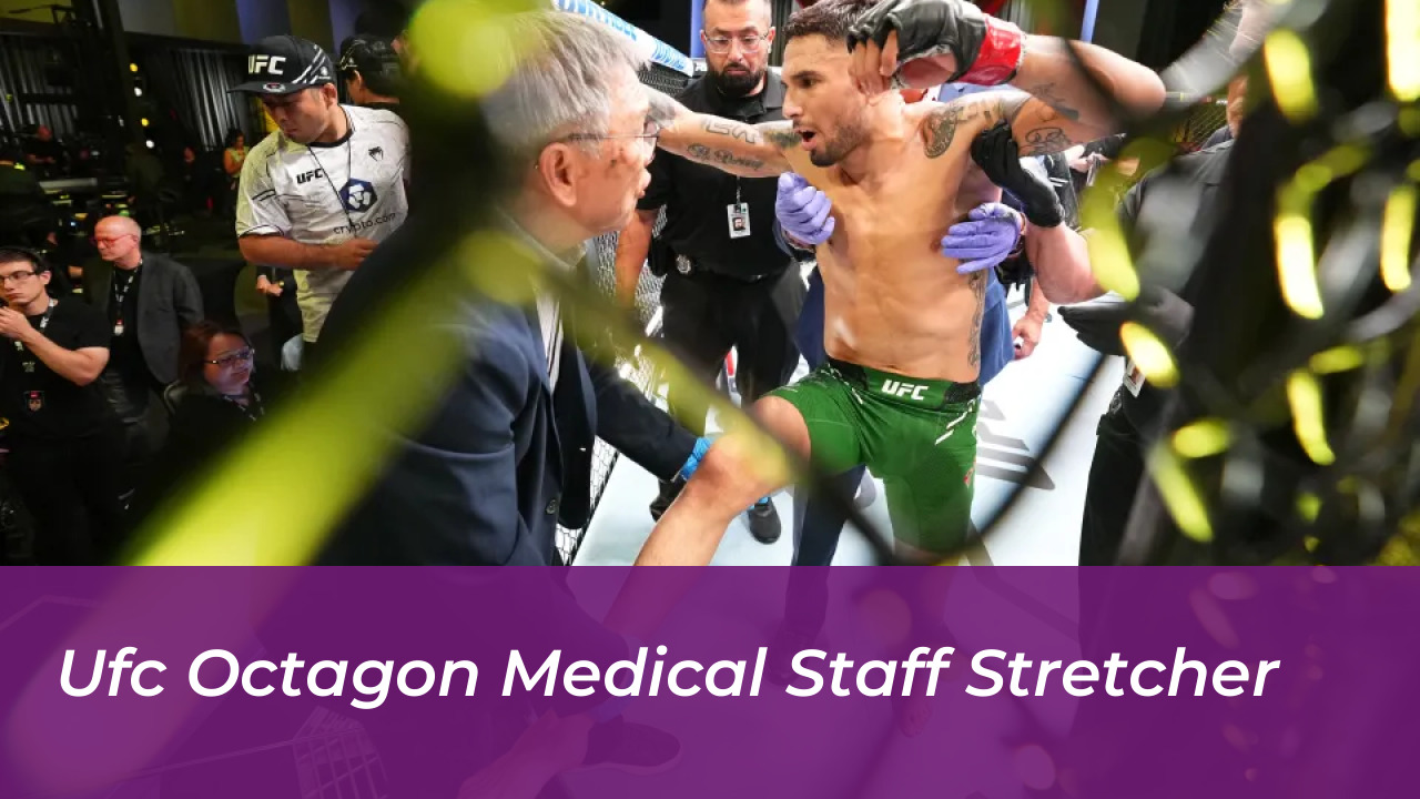 Raoni Barcelos Hospitalized After Knockout Loss at UFC Vegas 121 4 UFC Octagon Medical Staff Stretcher