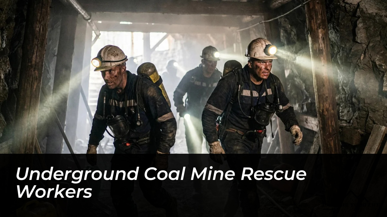 Four Miners Trapped After Underground Coal Blast in Santander 3 Underground Coal Mine Rescue Workers