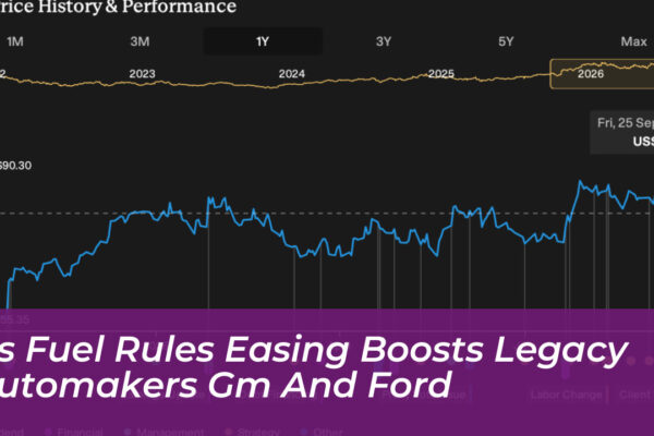 us fuel rules easing boosts legacy automakers gm and ford gdfi